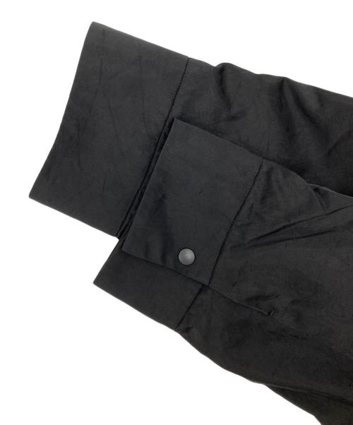 EMOELLE（エモエレ）EMOELLE (エモエレ) ナイロンサテンシャツブルゾン ブラック サイズ:FREEの古着・服飾アイテム