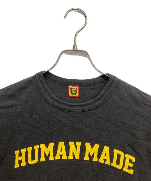 HUMAN MADE（ヒューマンメイド）HUMAN MADE (ヒューマンメイド) ロゴプリントTシャツ ブラック サイズ:FREEの古着・服飾アイテム