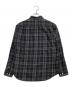 SUPREME (シュプリーム) Plaid flannel shirt ブラック サイズ:M：18000円