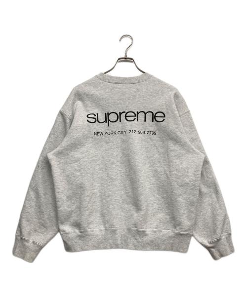 SUPREME（シュプリーム）Supreme (シュプリーム) NYC Crewneck グレー サイズ:Mの古着・服飾アイテム
