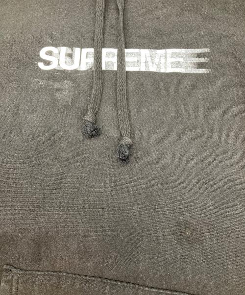 SUPREME（シュプリーム）Supreme (シュプリーム) Motion Logo Hooded Sweatshirt ブラック サイズ:Mの古着・服飾アイテム