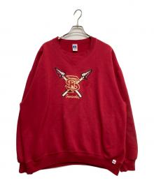 RUSSELL ATHLETIC（ラッセルアスレチック）の古着「刺繍スウェット」｜レッド