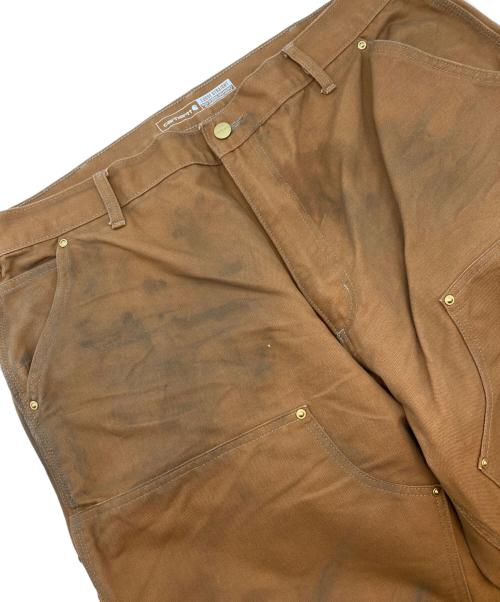 CarHartt（カーハート）CarHartt (カーハート) FIRM DUCK DOUBLE-FRONT DUNGAREE ブラウン サイズ:W40の古着・服飾アイテム