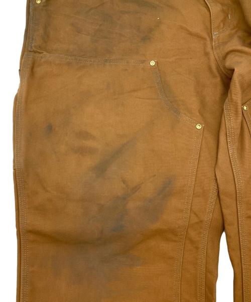 CarHartt（カーハート）CarHartt (カーハート) FIRM DUCK DOUBLE-FRONT DUNGAREE ブラウン サイズ:W40の古着・服飾アイテム
