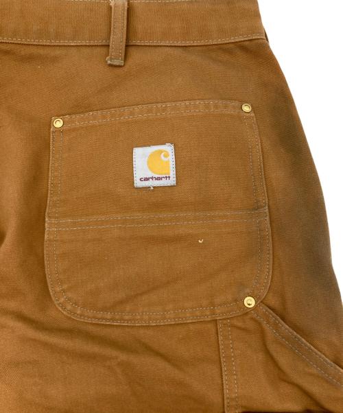 CarHartt（カーハート）CarHartt (カーハート) FIRM DUCK DOUBLE-FRONT DUNGAREE ブラウン サイズ:W40の古着・服飾アイテム