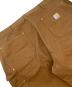 中古・古着 CarHartt (カーハート) FIRM DUCK DOUBLE-FRONT DUNGAREE ブラウン サイズ:W40：15000円