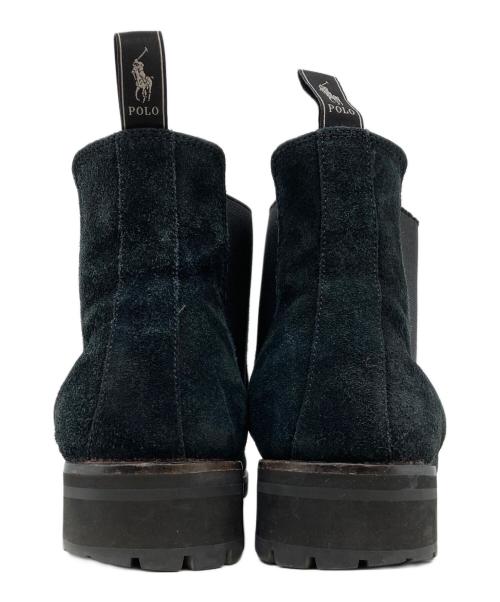 POLO RALPH LAUREN（ポロ・ラルフローレン）POLO RALPH LAUREN (ポロ・ラルフローレン) サイドゴアブーツ ブラック サイズ:29の古着・服飾アイテム