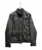 RATTLE TRAPラトルトラップ）の古着「レザージャケット」｜ブラック