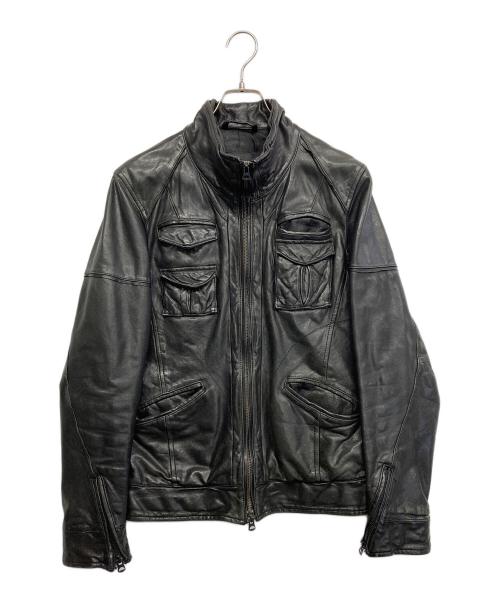 RATTLE TRAP（ラトルトラップ）RATTLE TRAP (ラトルトラップ) レザージャケット ブラック サイズ:3の古着・服飾アイテム