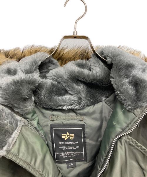 ALPHA INDUSTRIES（アルファインダストリーズ）ALPHA INDUSTRIES (アルファインダストリーズ) N-3Bフライトジャケット オリーブ サイズ:3XLの古着・服飾アイテム