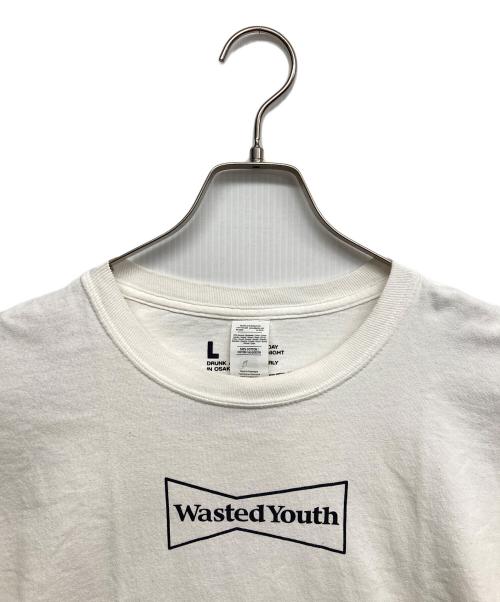 WASTED YOUTH（ウェイステッドユース）Wasted Youth (ウェイステッドユース) ロングスリーブカットソー ホワイト サイズ:Lの古着・服飾アイテム
