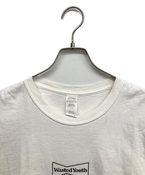 WASTED YOUTH（ウェイステッドユース）WASTED YOUTH (ウェイステッドユース) ロングスリーブカットソー ホワイト サイズ:Lの古着・服飾アイテム