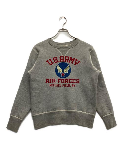 BUZZ RICKSON'S（バズリクソンズ）Buzz Rickson's (バズリクソンズ) US AIRFORCEプリントスウェット グレー サイズ:Mの古着・服飾アイテム