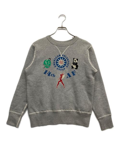 BUZZ RICKSON'S（バズリクソンズ）Buzz Rickson's (バズリクソンズ) SET-IN CREW SWEAT グレー サイズ:Mの古着・服飾アイテム