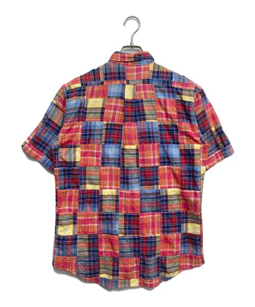 RALPH LAUREN（ラルフローレン）RALPH LAUREN (ラルフローレン) パッチワーク半袖シャツ ピンク サイズ:170の古着・服飾アイテム
