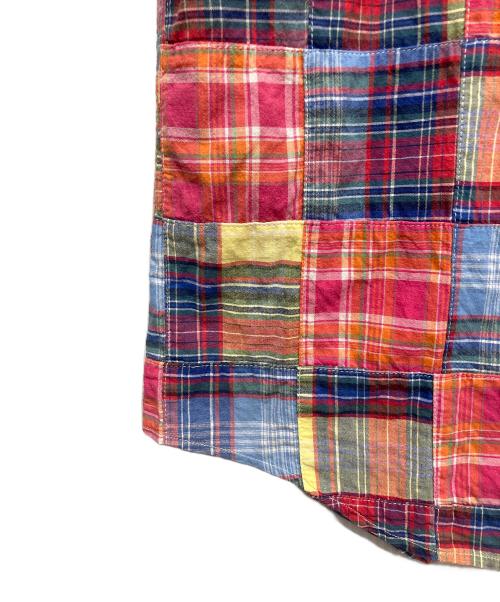 RALPH LAUREN（ラルフローレン）RALPH LAUREN (ラルフローレン) パッチワーク半袖シャツ ピンク サイズ:170の古着・服飾アイテム