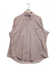 RALPH LAUREN（ラルフローレン）の古着「チェックBDシャツ」｜オレンジ