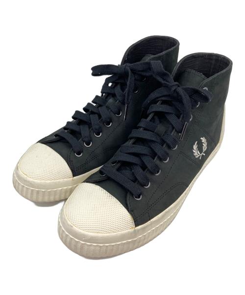 FRED PERRY（フレッドペリー）FRED PERRY (フレッドペリー) ハイカットスニーカー ブラック サイズ:UK9の古着・服飾アイテム