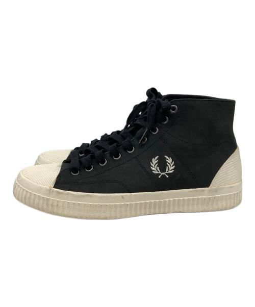FRED PERRY（フレッドペリー）FRED PERRY (フレッドペリー) ハイカットスニーカー ブラック サイズ:UK9の古着・服飾アイテム
