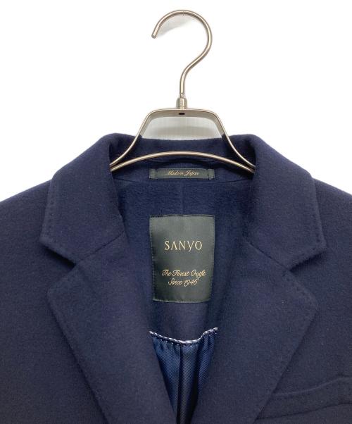 SANYO（サンヨー）SANYO (サンヨー) スーパー180’Sウールコート ネイビー サイズ:40の古着・服飾アイテム