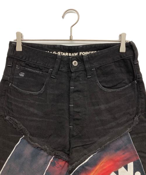 G-STAR RAW（ジースターロゥ）G-STAR RAW (ジースターロゥ) JADEN SMITH (ジェイデン スミス) Spiraq RFTP Patches Eclipse Slim JEANS ブラック サイズ:W29の古着・服飾アイテム