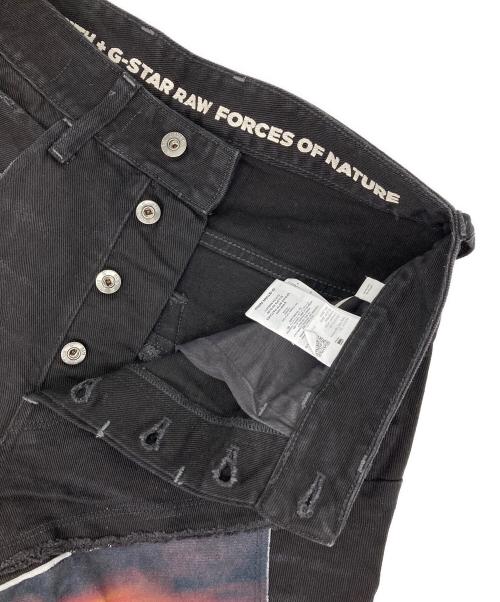 G-STAR RAW（ジースターロゥ）G-STAR RAW (ジースターロゥ) JADEN SMITH (ジェイデン スミス) Spiraq RFTP Patches Eclipse Slim JEANS ブラック サイズ:W29の古着・服飾アイテム