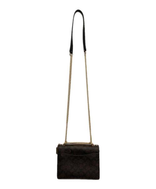 COACH（コーチ）COACH (コーチ) ミニ クレア クロスボディ バッグ・シグネチャー キャンバス ブラウンの古着・服飾アイテム