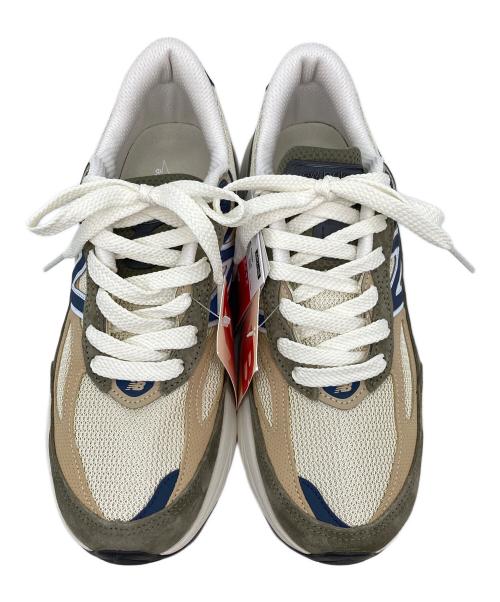 NEW BALANCE（ニューバランス）NEW BALANCE (ニューバランス) ローカットスニーカー グリーン×ブラウン サイズ:26 未使用品の古着・服飾アイテム