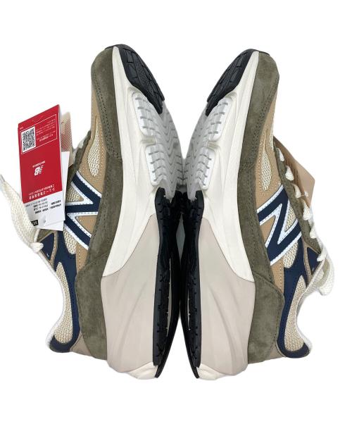 NEW BALANCE（ニューバランス）NEW BALANCE (ニューバランス) ローカットスニーカー グリーン×ブラウン サイズ:26 未使用品の古着・服飾アイテム