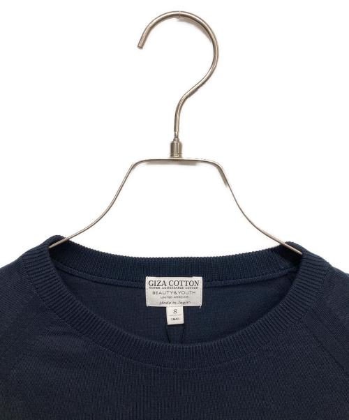 BEAUTY&YOUTH（ビューティーアンドユース）BEAUTY&YOUTH (ビューティーアンドユース) クルーネックニット ネイビー サイズ:S 未使用品の古着・服飾アイテム