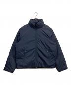 Calvin Kleinカルバンクライン）の古着「クリンクルナイロンモックネックダウンジャケット」｜ネイビー