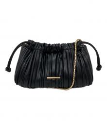 Calvin Klein（カルバンクライン）の古着「メタルロゴドローストリングバッグ」｜ブラック