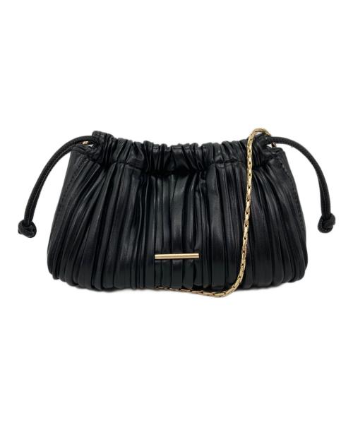 Calvin Klein（カルバンクライン）Calvin Klein (カルバンクライン) メタルロゴドローストリングバッグ ブラックの古着・服飾アイテム