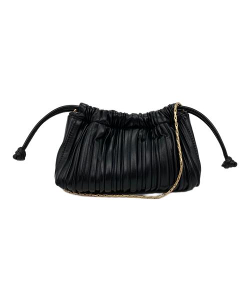 Calvin Klein（カルバンクライン）Calvin Klein (カルバンクライン) メタルロゴドローストリングバッグ ブラックの古着・服飾アイテム