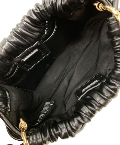 Calvin Klein（カルバンクライン）Calvin Klein (カルバンクライン) メタルロゴドローストリングバッグ ブラックの古着・服飾アイテム