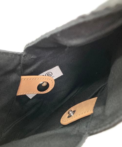 MM6（エムエムシックス）MM6 (エムエムシックス) ジャパニーズ  サテンミニ バッグ ブラックの古着・服飾アイテム