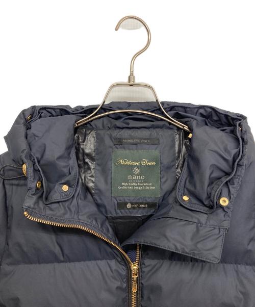 nano・universe（ナノ・ユニバース）nano・universe (ナノ・ユニバース) ダウンジャケット ネイビー サイズ:36の古着・服飾アイテム