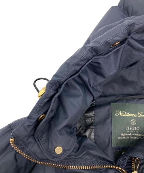 nano・universe（ナノ・ユニバース）nano・universe (ナノ・ユニバース) ダウンジャケット ネイビー サイズ:36の古着・服飾アイテム