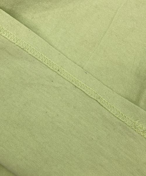 stussy（ステューシー）stussy (ステューシー) モナリザプリントロングカットソー 黄緑 サイズ:Lの古着・服飾アイテム