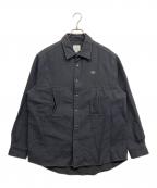 LACOSTE LIVEラコステライブ）の古着「撥水ストレッチシャツジャケット」｜グレー