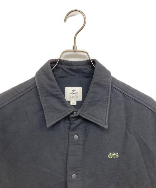 LACOSTE LIVE（ラコステライブ）LACOSTE LIVE (ラコステライブ) 撥水ストレッチシャツジャケット グレー サイズ:38の古着・服飾アイテム
