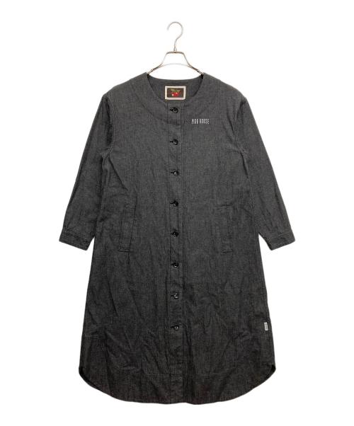 PINK HOUSE（ピンクハウス）PINK HOUSE (ピンクハウス) ロゴ刺繍デニムワンピース グレー サイズ:無しの古着・服飾アイテム