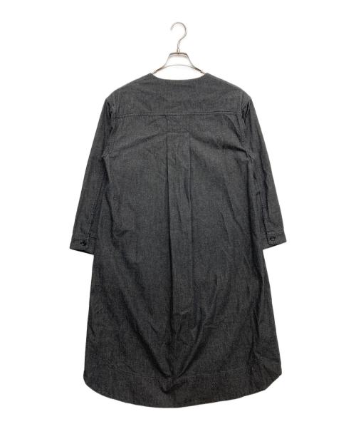 PINK HOUSE（ピンクハウス）PINK HOUSE (ピンクハウス) ロゴ刺繍デニムワンピース グレー サイズ:無しの古着・服飾アイテム