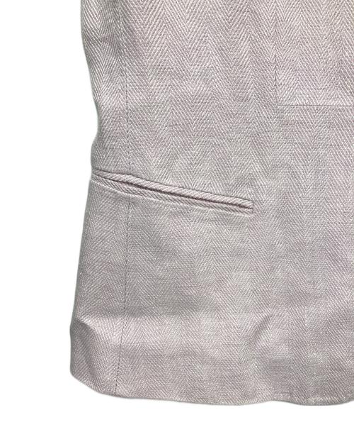 MaxMara（マックスマーラ）MaxMara (マックスマーラ) ノーカラージャケット ピンク サイズ:42の古着・服飾アイテム