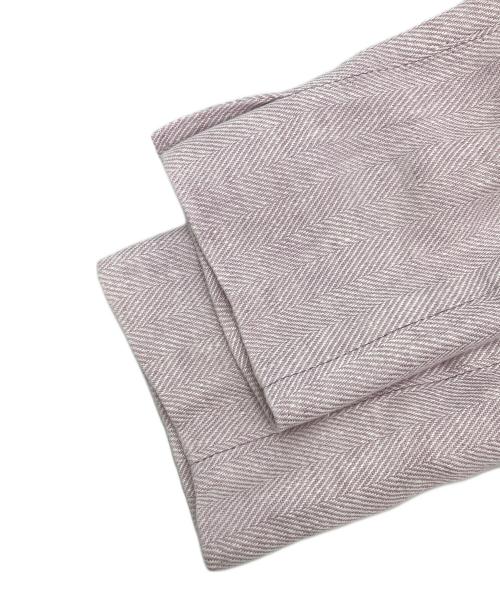 MaxMara（マックスマーラ）MaxMara (マックスマーラ) ノーカラージャケット ピンク サイズ:42の古着・服飾アイテム