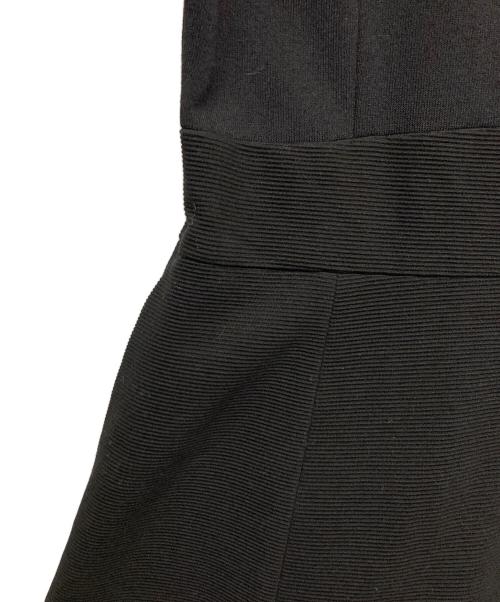 Rene（ルネ）Rene (ルネ) ジップアップニットワンピース ブラック サイズ:38の古着・服飾アイテム