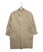 GALERIE VIEギャルリーヴィー）の古着「ファインウール アシンメトリーコート」｜ベージュ