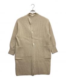 GALERIE VIE（ギャルリーヴィー）の古着「ファインウール アシンメトリーコート」｜ベージュ