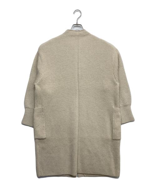 GALERIE VIE（ギャルリーヴィー）GALERIE VIE (ギャルリーヴィー) ファインウール アシンメトリーコート ベージュ サイズ:36の古着・服飾アイテム
