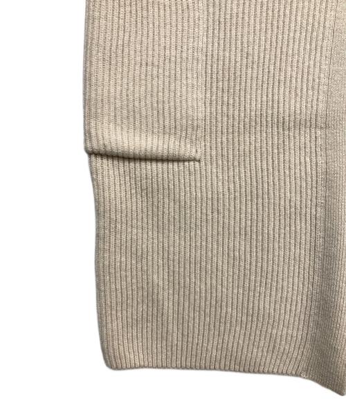 GALERIE VIE（ギャルリーヴィー）GALERIE VIE (ギャルリーヴィー) ファインウール アシンメトリーコート ベージュ サイズ:36の古着・服飾アイテム